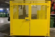 a safety cage for a MC32 Mobile Compactor